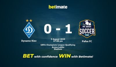 Pronostici, quote e consigli per le scommesse Dynamo Kiev vs Pafos FC 08/05/2025