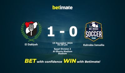 Pronostici, quote e suggerimenti per le scommesse El Daklyeh vs Kahraba Ismailia 15/12/2024