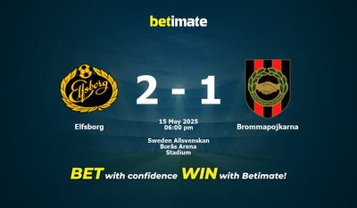 Elfsborg vs Brommapojkarna Pronostici, quote e consigli di scommessa 15/05/2025