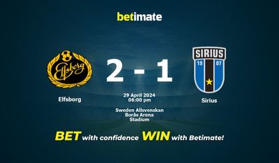 Elfsborg vs Sirius Pronostici, quote e consigli di scommessa 29/04/2024