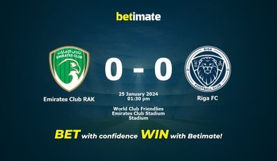 Pronostici, quote e suggerimenti di scommesse Emirates Club RAK vs Riga FC 25/01/2024