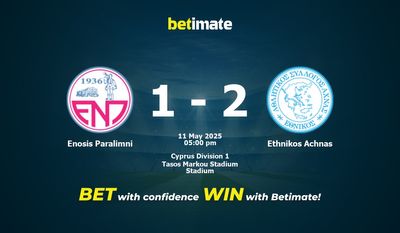 Enosis Paralimni vs Ethnikos Achnas Pronostici, quote e consigli di scommessa 05/11/2025