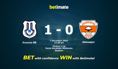 Pronostici, quote e consigli di scommessa contro Erzurum BB vs Adanaspor 07/12/2024