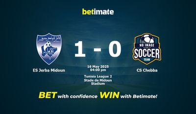 Pronostico, quote e consigli per le scommesse ES Jerba Midoun vs CS Chebba 16/05/2025