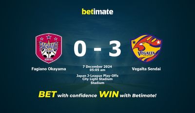 Pronostici, quote e suggerimenti per le scommesse Fagiano Okayama vs Vegalta Sendai 12/07/2024