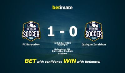 Pronostici, quote e consigli di scommessa FC Bunyodkor vs Qizilqum Zarafshon 06/10/2023