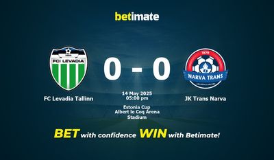 Pronostico, quote e consigli per le scommesse FC Levadia Tallinn vs JK Trans Narva 14/05/2025