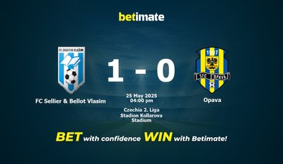 FC Sellier & Bellot Vlasim vs Opava Pronostici, quote e consigli di scommessa 25/05/2025