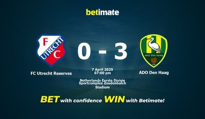 Pronostici, quote e consigli di scommessa FC Utrecht Reserves vs ADO Den Haag 07/04/2025