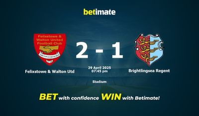 Pronostico, quote e consigli per le scommesse su Felixstowe & Walton Utd vs Brightlingsea Regent 29/04/2025