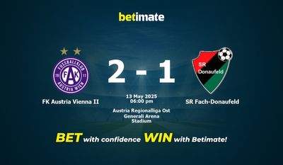 Pronostico, quote e consigli per le scommesse FK Austria Vienna II vs SR Fach-Donaufeld 13/05/2025
