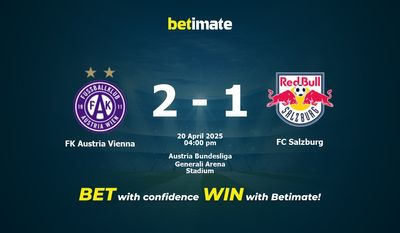 Pronostici, quote e consigli per le scommesse FK Austria Vienna vs FC Salisburgo 20/04/2025