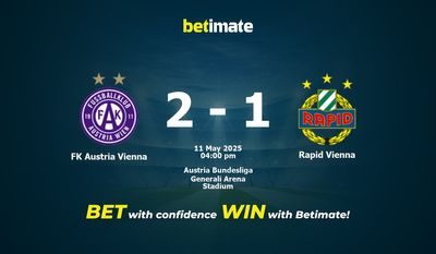 Pronostico, quote e consigli per le scommesse FK Austria Vienna vs Rapid Vienna 05/11/2025