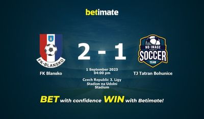 FK Blansko vs TJ Tatran Bohunice Pronostici, quote e consigli di scommessa 01/09/2023