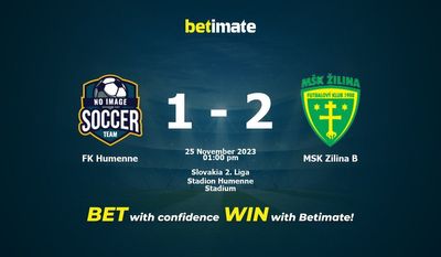 Pronostici, quote e consigli di scommessa FK Humenne vs MSK Zilina B 25/11/2023