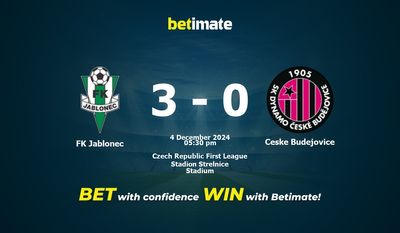 Pronostici, quote e consigli di scommessa FK Jablonec vs Ceske Budejovice 04/12/2024