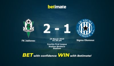 FK Jablonec vs Sigma Olomouc Pronostici, quote e consigli di scommessa 29/03/2025