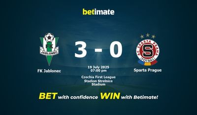 FK Jablonec vs Sparta Praga Pronostici, quote e consigli di scommessa 19/07/2025
