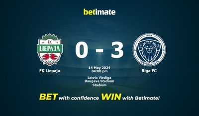 Pronostici, quote e consigli di scommessa FK Liepaja vs Riga FC 14/05/2024
