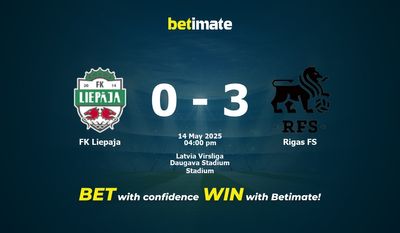 Pronostico, quote e consigli per le scommesse FK Liepaja vs Rigas FS 14/05/2025