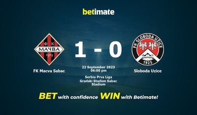 Pronostici, quote e consigli di scommessa FK Macva Sabac vs Sloboda Uzice 22/09/2023