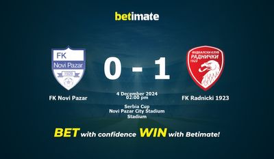Pronostici, quote e consigli di scommessa FK Novi Pazar vs FK Radnicki 1923 04/12/2024