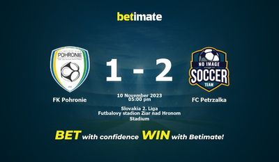 Pronostici, quote e consigli di scommessa FK Pohronie vs FC Petrzalka 10/11/2023