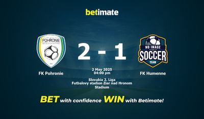 Pronostici, quote e consigli di scommessa FK Pohronie vs FK Humenne 02/05/2025