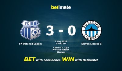 FK Usti nad Labem vs Slovan Liberec B Pronostici, quote e consigli di scommessa 07/05/2025