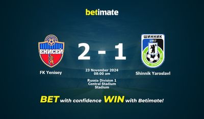 Pronostici, quote e suggerimenti per le scommesse FK Yenisey vs Shinnik Yaroslavl 23/11/2024