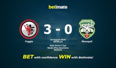Pronostici, quote e consigli di scommessa Foggia vs Monopoli 10/08/2024