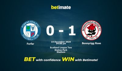 Pronostici, quote e suggerimenti per le scommesse Forfar vs Bonnyrigg Rose 14/12/2024