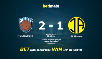 Pronostici, quote e consigli di scommessa su Fram Reykjavik vs IA Akranes 06/04/2025