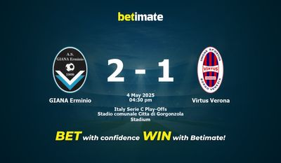 GIANA Erminio vs Virtus Verona Pronostici, quote e consigli di scommessa 04/05/2025