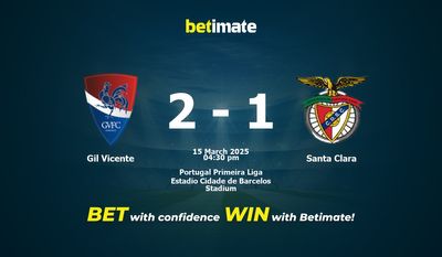Gil Vicente vs Santa Clara Prediction, Odds & Betting Tips 03/15/2025