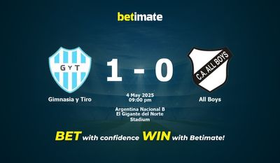 Pronostici, quote e consigli per le scommesse Gimnasia y Tiro vs All Boys 05/04/2025