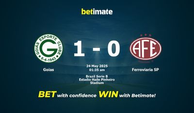 Pronostico, quote e consigli per le scommesse Goias vs Ferroviaria SP 24/05/2025