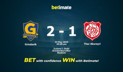 Grindavik vs Thor Akureyri Pronostici, quote e consigli di scommessa 24/05/2025