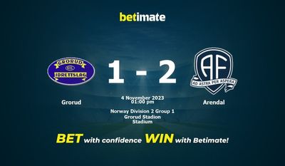 Grorud vs Arendal Pronostici, quote e consigli di scommessa 04/11/2023