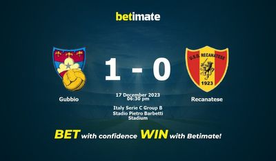 Pronostico, quote e quote Gubbio-Recanatese Suggerimenti per le scommesse 17/12/2023