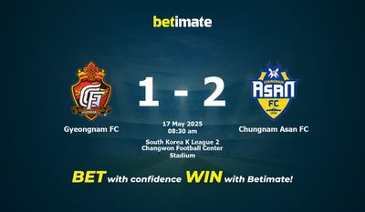 Gyeongnam FC vs Chungnam Asan FC Pronostici, quote e consigli di scommessa 17/05/2025