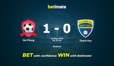 Hai Phong vs Thanh Hoa Pronostici, quote e consigli di scommessa 16/05/2025