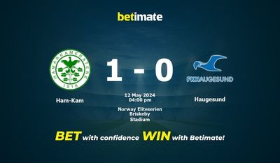 Pronostici, quote e consigli di scommesse Ham-Kam vs Haugesund 12/05/2024