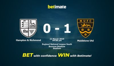 Pronostici, quote e suggerimenti per le scommesse Hampton & Richmond vs Maidstone Utd 22/03/2025
