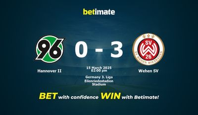 Hannover II vs Wehen SV Pronostici, quote e consigli di scommessa 15/03/2025