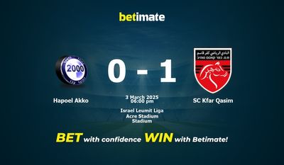 Pronostici, quote e suggerimenti per le scommesse Hapoel Akko vs SC Kfar Qasim 03/03/2025