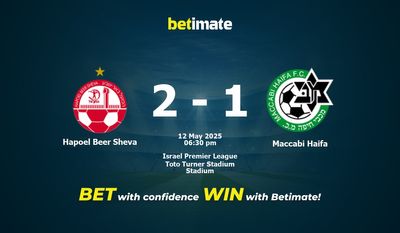 Pronostici, quote e consigli per le scommesse Hapoel Beer Sheva vs Maccabi Haifa 05/12/2025