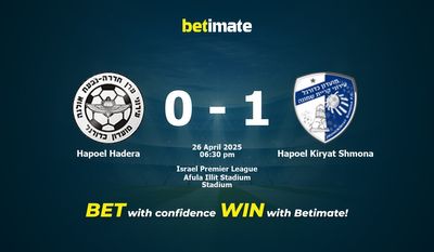 Pronostici, quote e consigli per le scommesse Hapoel Hadera vs Hapoel Kiryat Shmona 26/04/2025