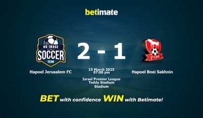 Pronostici, quote e consigli di scommessa Hapoel Jerusalem FC vs Hapoel Bnei Sakhnin 15/03/2025