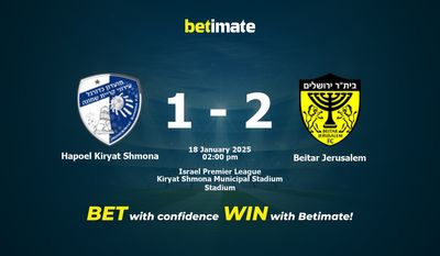 Hapoel Kiryat Shmona vs Beitar Gerusalemme Pronostici, quote e consigli di scommessa 18/01/2025
